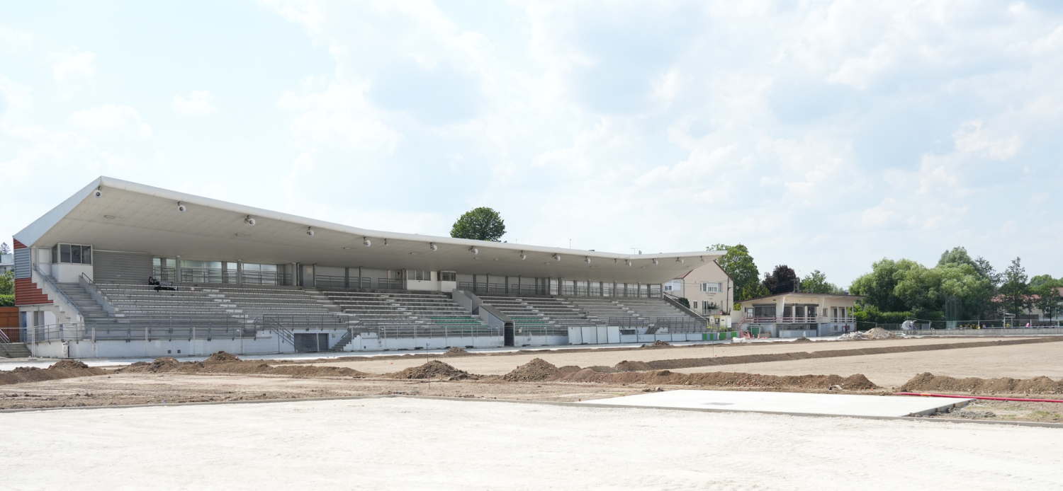 Projet ANRIN - Stade Henri LONGUET fourniture de caniveaux pour une piste d'athlétisme