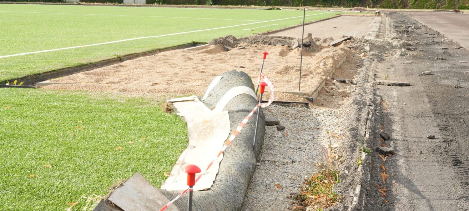 Projet ANRIN - Réfection d'une piste d'athlétisme, aires de sauts en longueur et fosse de steeple du stade municipal Longeville les Metz