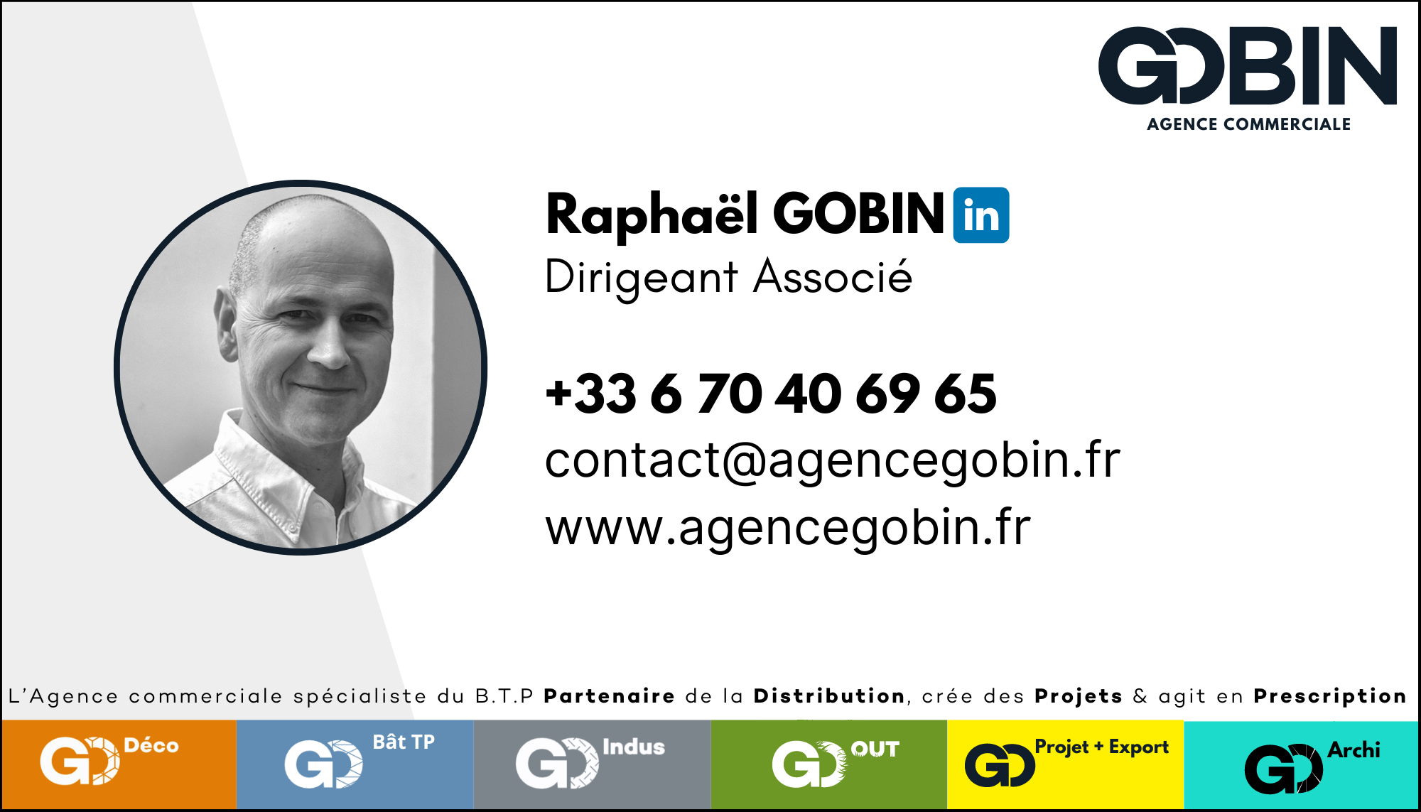 Nouvelle carte de visite de l'Agence Commerciale GOBIN